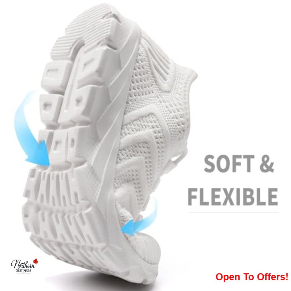 Slip On Running Shoes Women Lightweight Breathable Mesh Athletic Sneakers - Picture 6 of 7